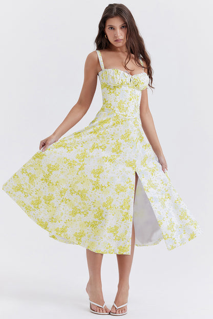 CARMEN PRINT BUSTIER SUNDRESS