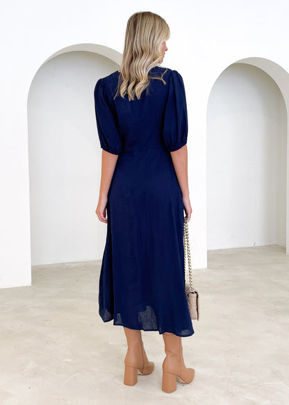 Ameley Midi Dress - Navy