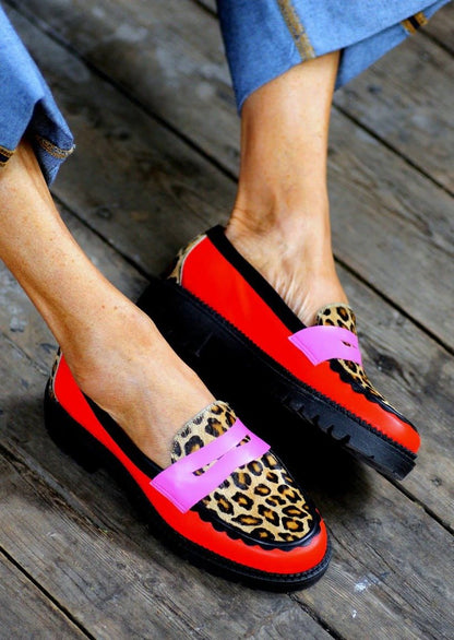 Colorful Colorblock Loafers