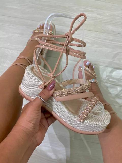 Silver Olivia Shape Sandals