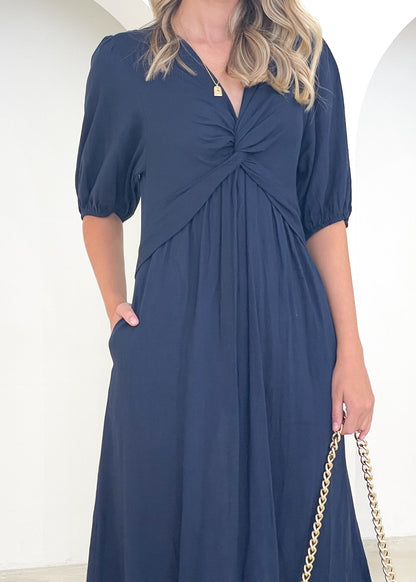 Ameley Midi Dress - Navy