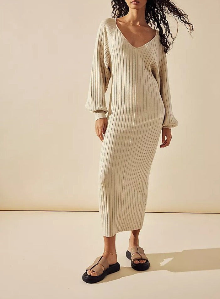 Rosha Sweater Midi Dresses