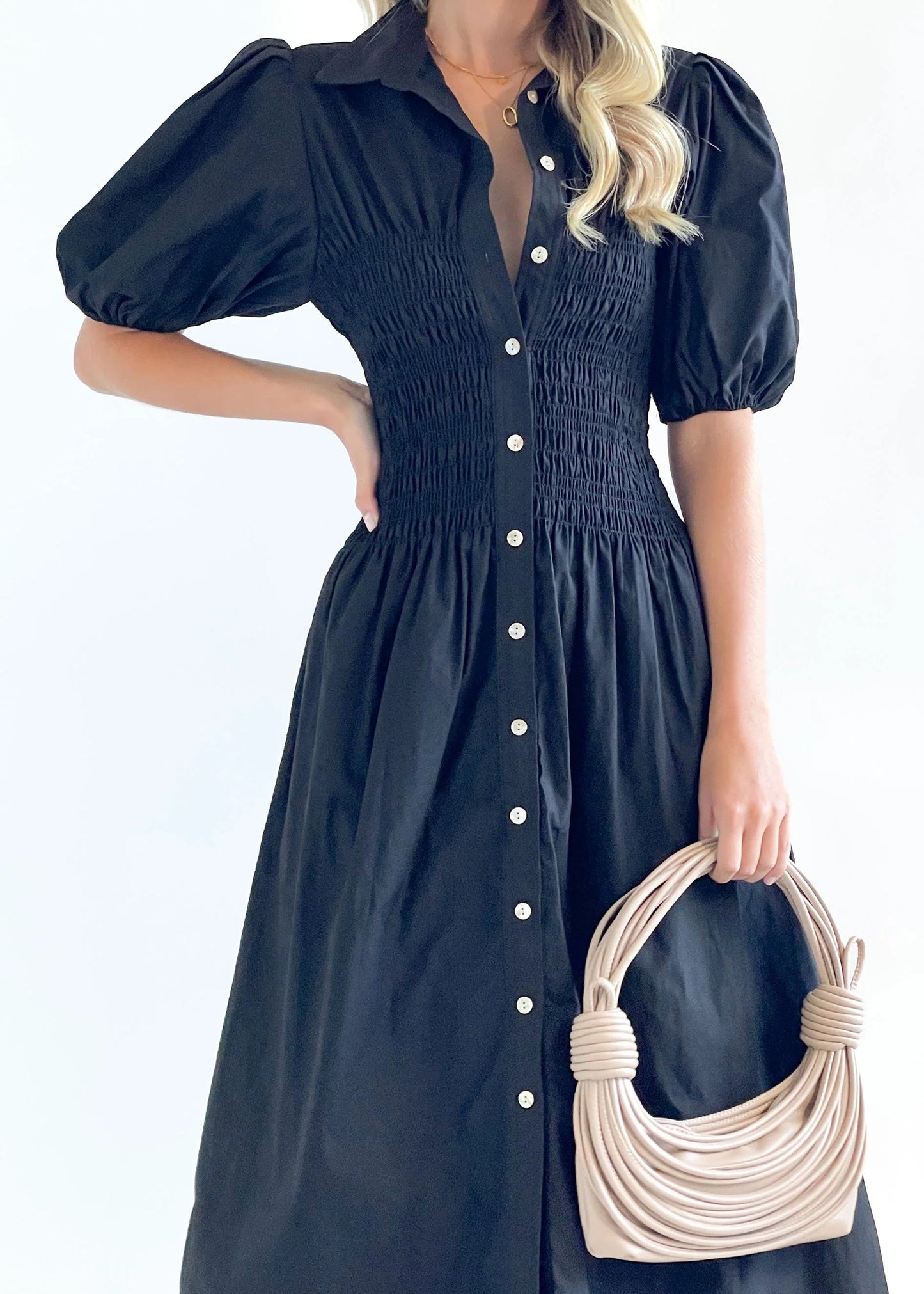 Beau Midi Dress - Black