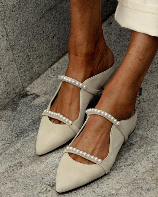 Chic & Elegant Pearl Flats