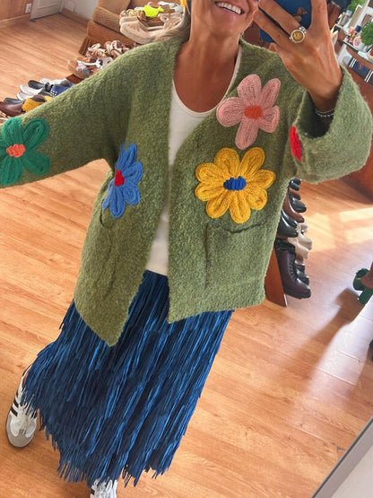 Loose Flower Cardigan