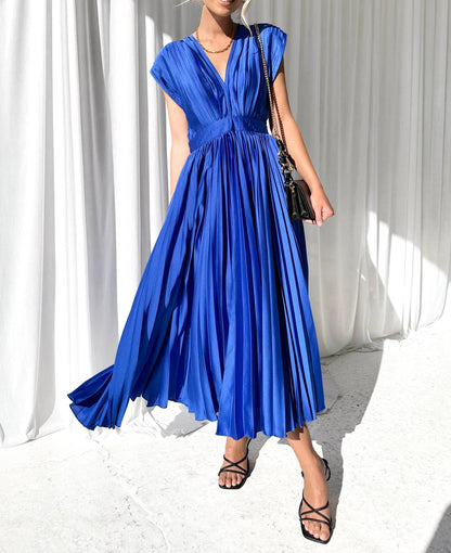 Sexy Sleeveless Pleated Dress