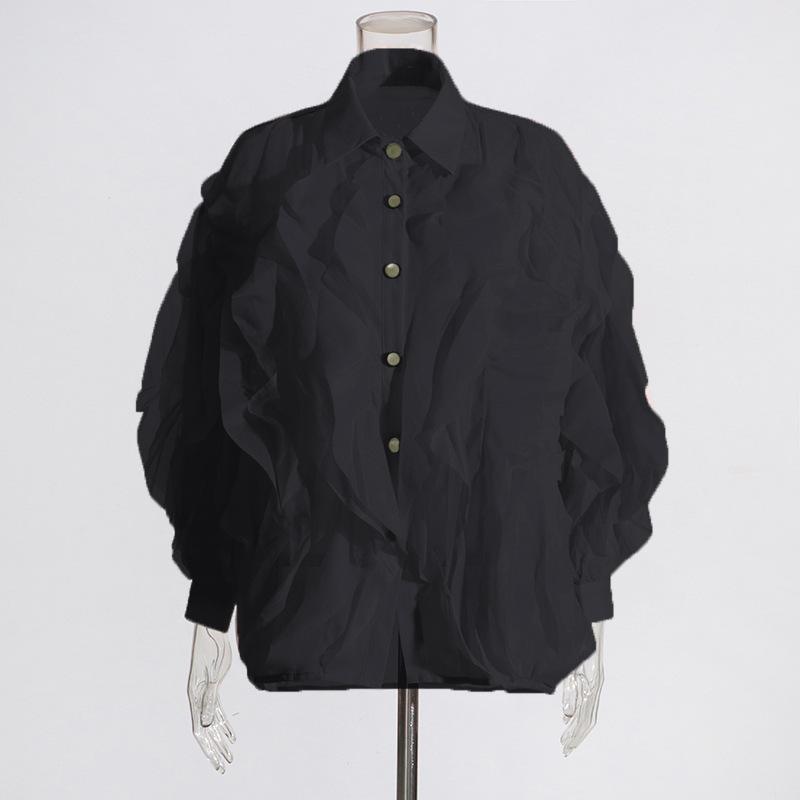 Temperament Agaric Ruffled Shirt