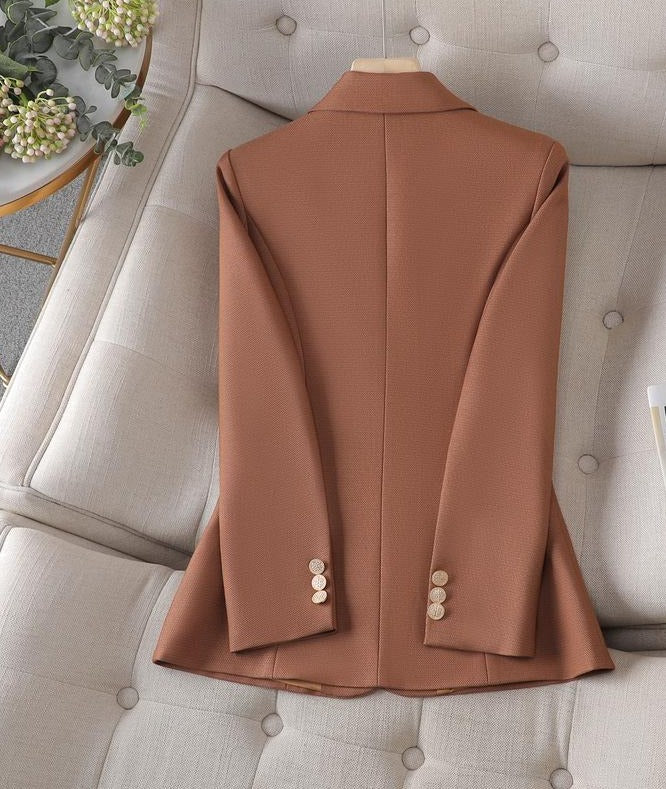 Women's Formal Button Plain Blazer