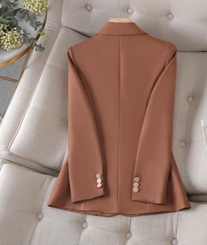 Women's Formal Button Plain Blazer