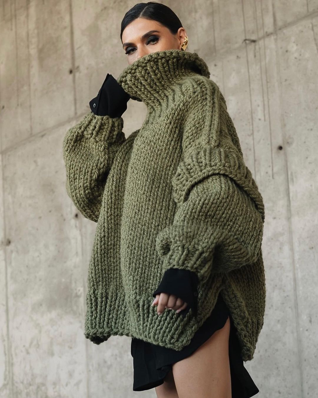 Oversize Turtleneck Sweater