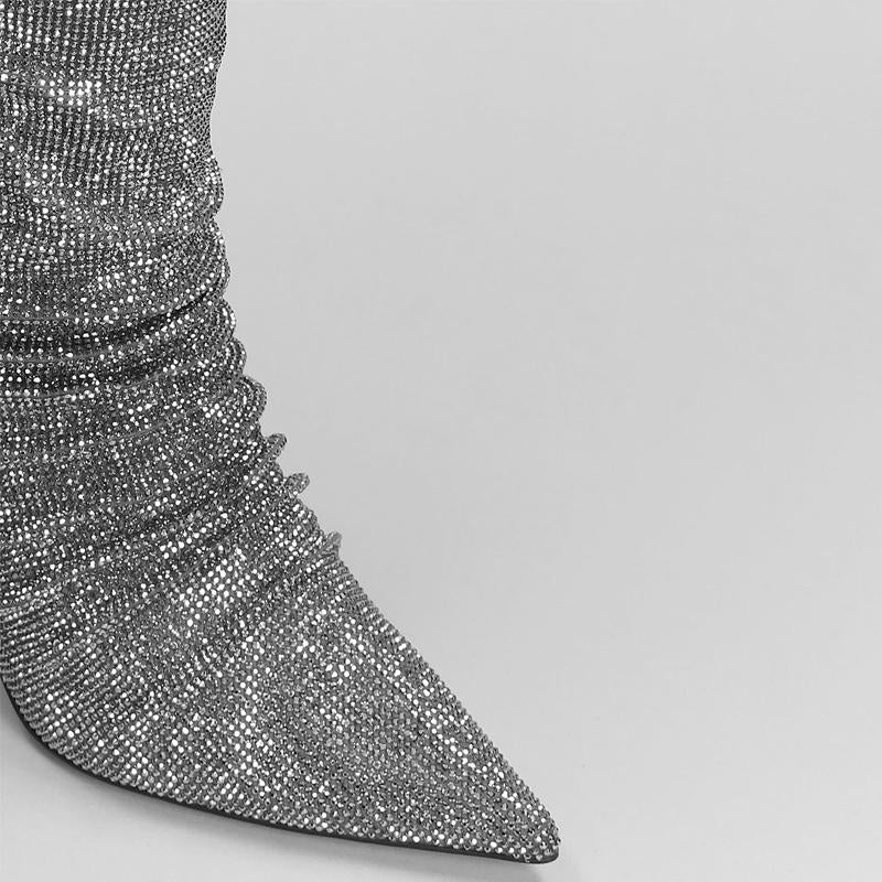 Rhinestone Sparkle Embellished Boots