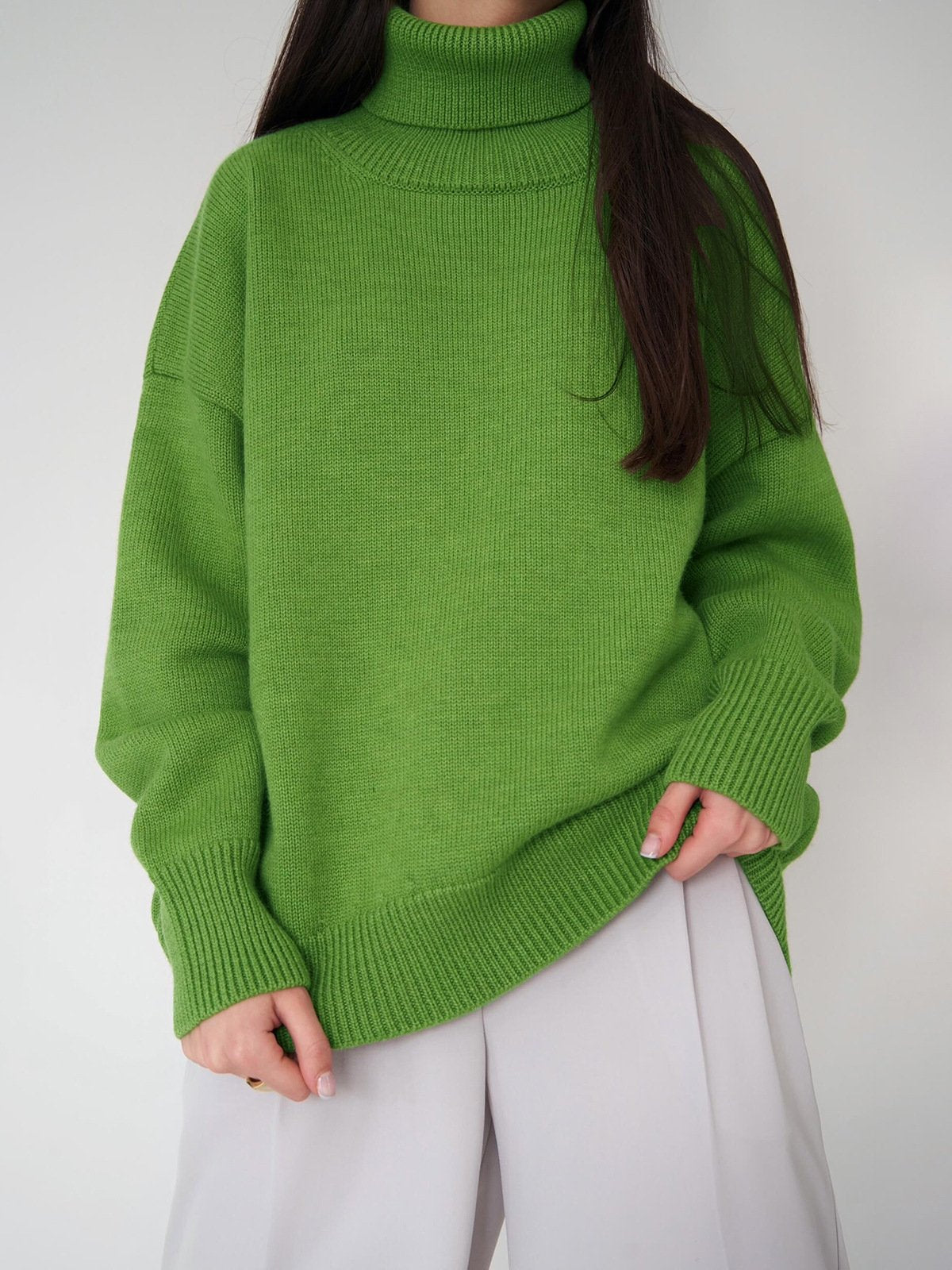 (⏰Last Day Promotion $6 OFF)-Loose Knitted Pullover Sweater