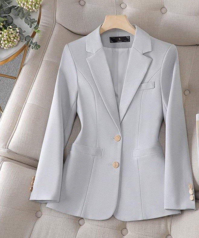 Women's Formal Button Plain Blazer