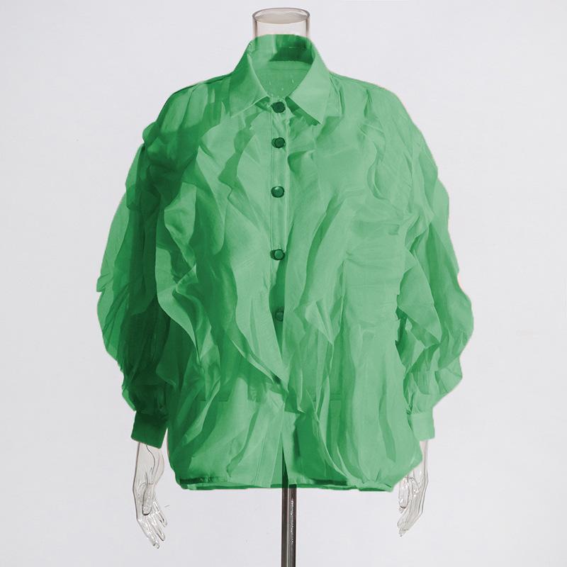 Temperament Agaric Ruffled Shirt