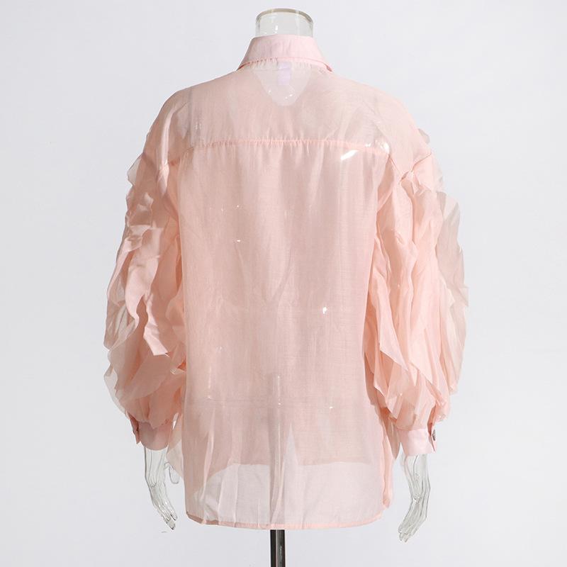 Temperament Agaric Ruffled Shirt