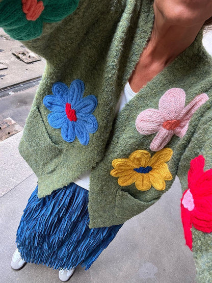 Loose Flower Cardigan