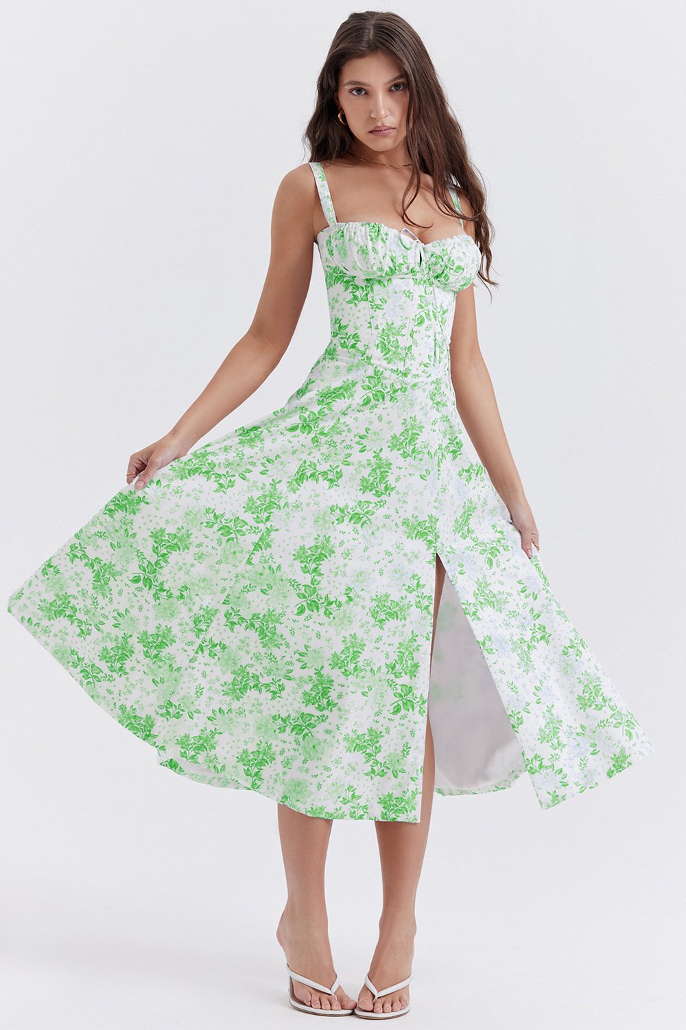 CARMEN PRINT BUSTIER SUNDRESS