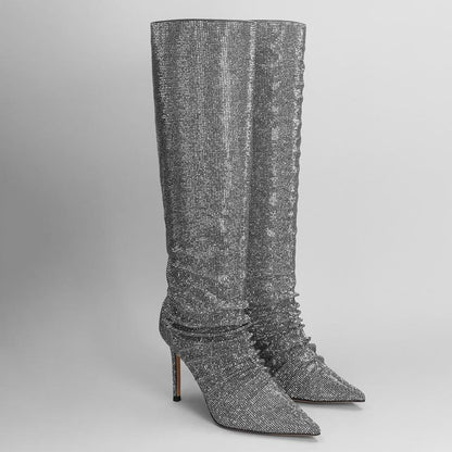 Rhinestone Sparkle Embellished Boots