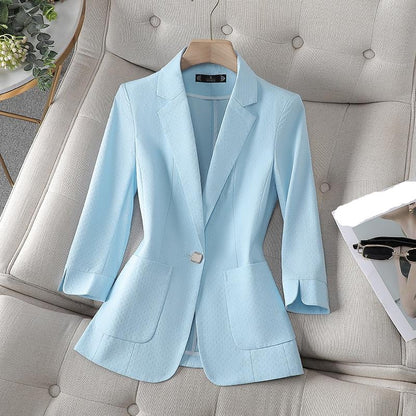 Women's New Fashion Cross Printed Blazer