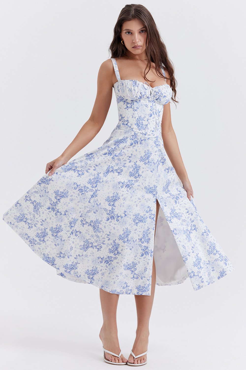 CARMEN PRINT BUSTIER SUNDRESS