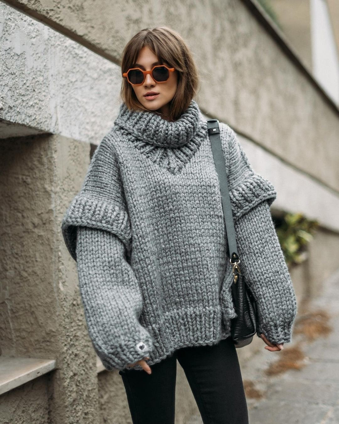 Oversize Turtleneck Sweater