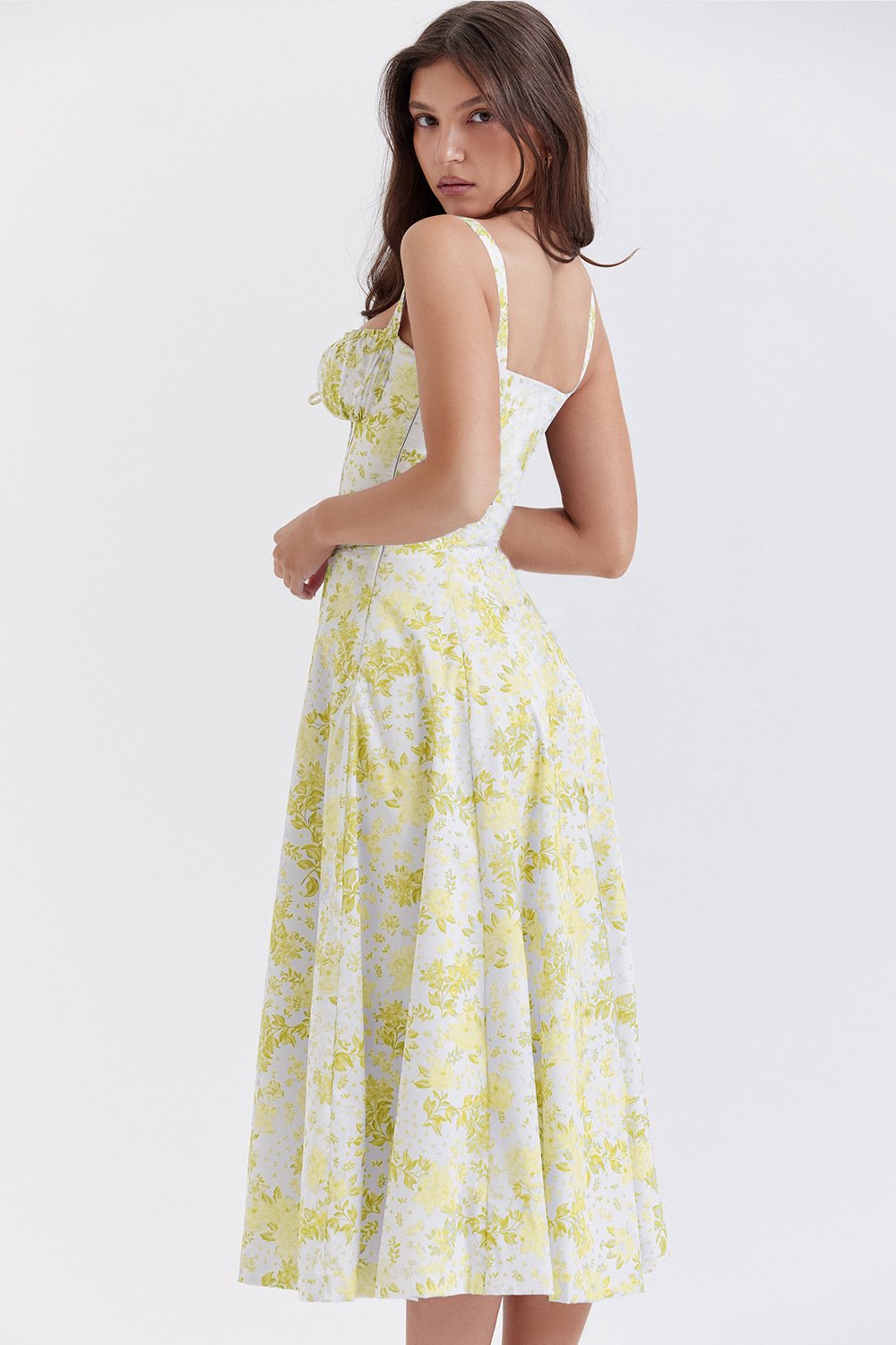 CARMEN PRINT BUSTIER SUNDRESS