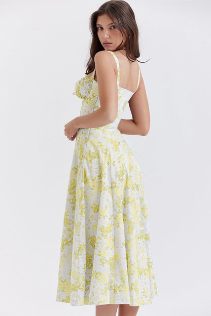 CARMEN PRINT BUSTIER SUNDRESS