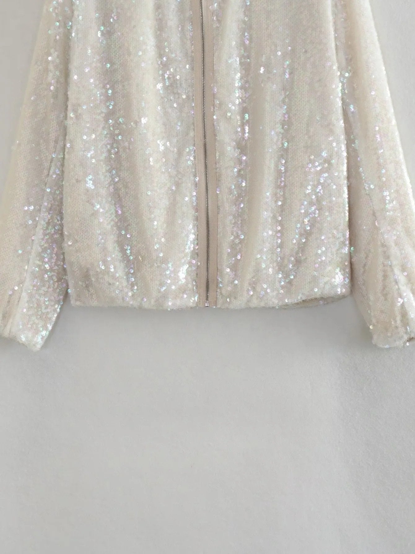 Sequined Bomber Party Jacket