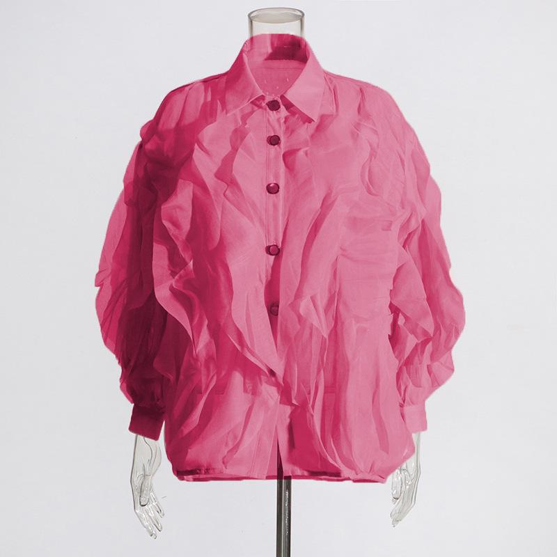 Temperament Agaric Ruffled Shirt