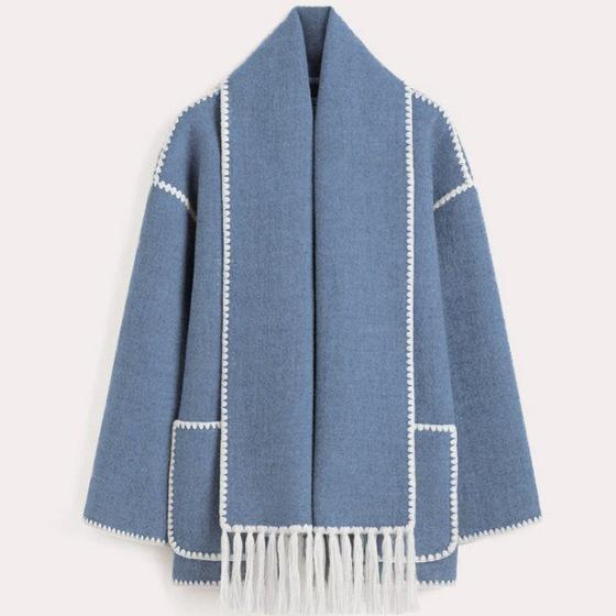 Milanese Wool Scarf Coat