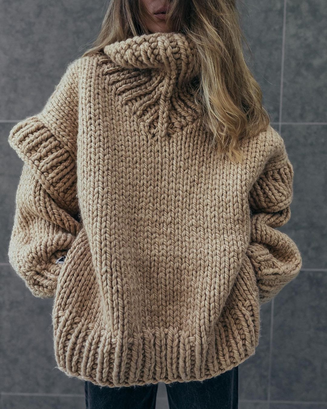 Oversize Turtleneck Sweater