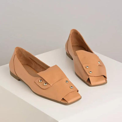 Women's Stylish Leather Flat Shoes