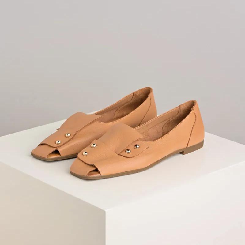 Women's Stylish Leather Flat Shoes