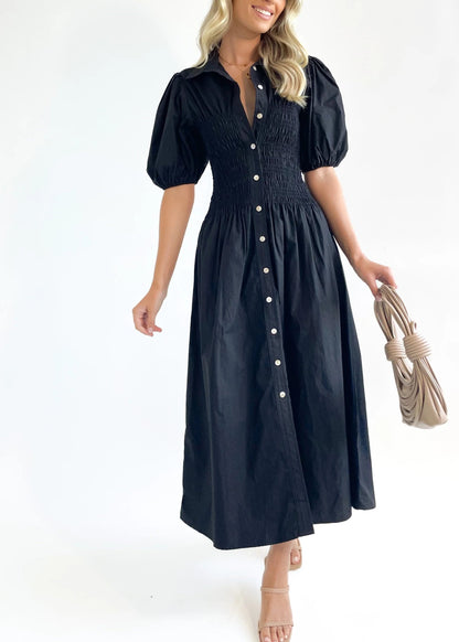 Beau Midi Dress - Black