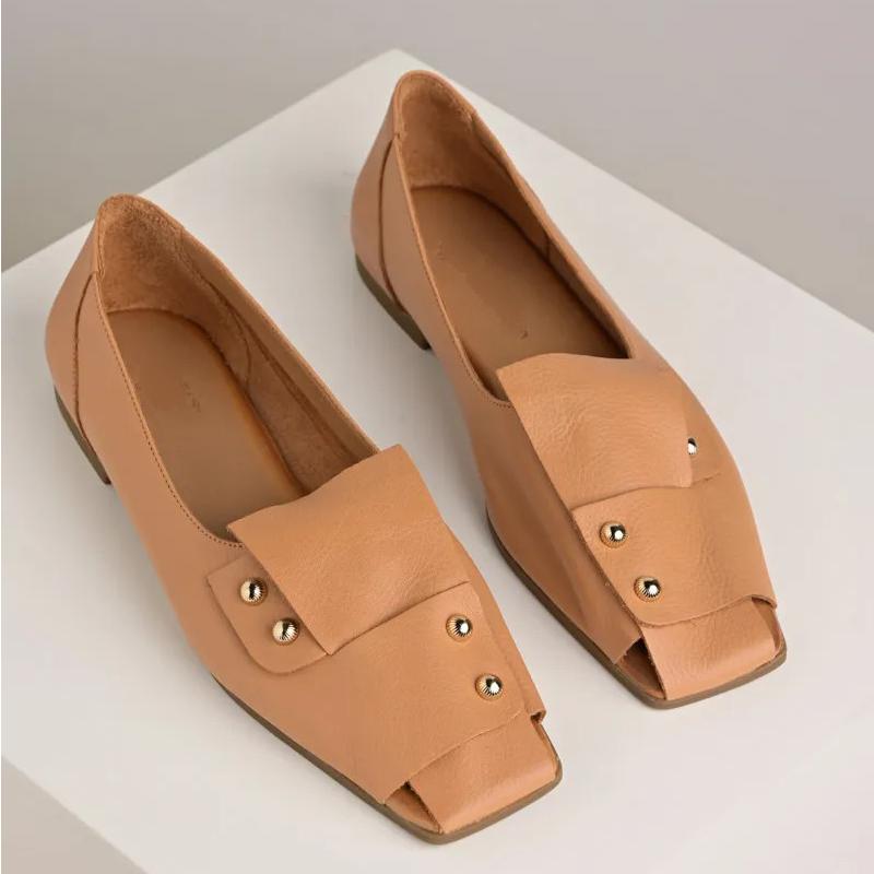 Women's Stylish Leather Flat Shoes