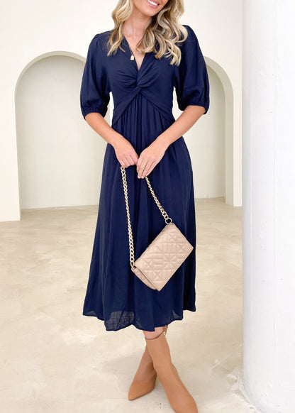 Ameley Midi Dress - Navy