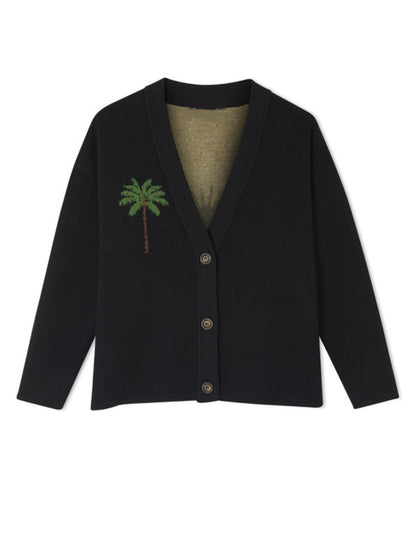 Black Wild Cardigan