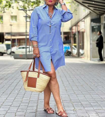 Women's Long Sleeve Shirt Dress