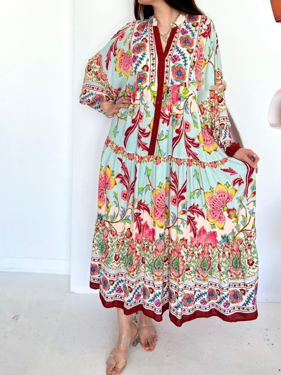 Summer Colorful Printed Loose Dress