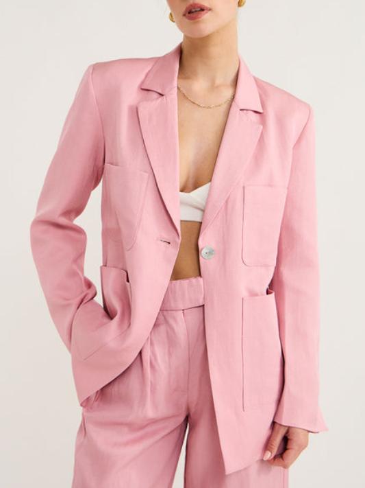 The Marlowe Blazer In Pink