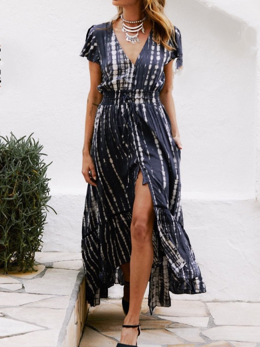 Casual Bohemia Printed Midi Dress