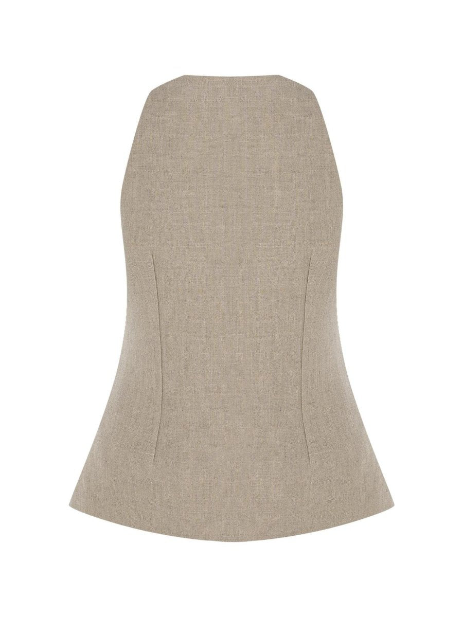 Cotton & Linen Sleeveless Vest & Trousers