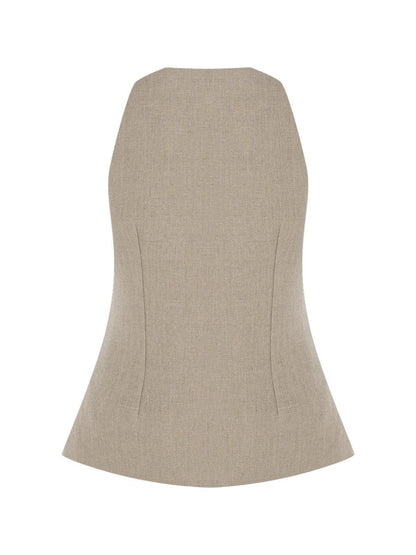 Cotton & Linen Sleeveless Vest & Trousers