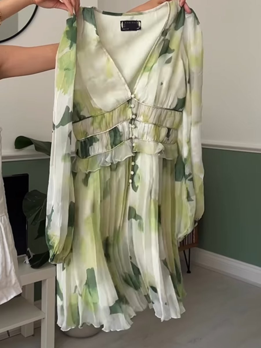 Summer Green Wedding Guest Dress