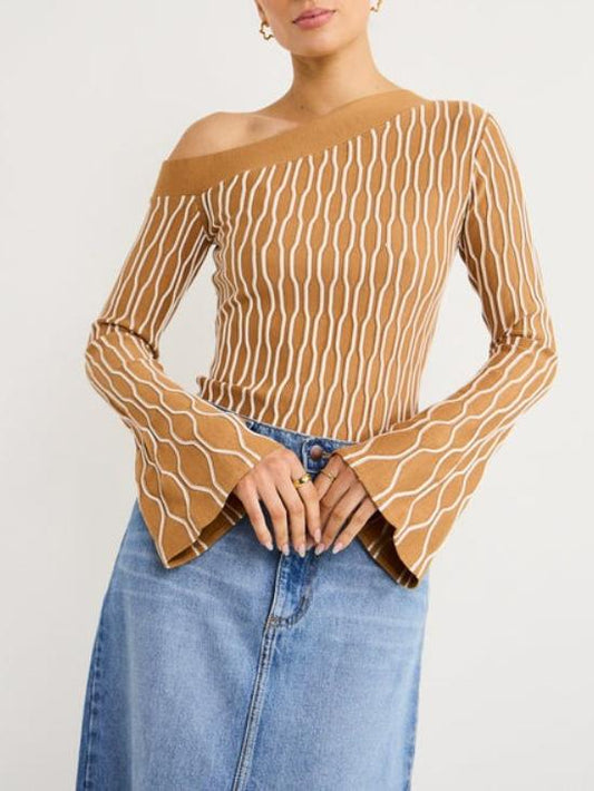 Blondel Top In Ochre Mix