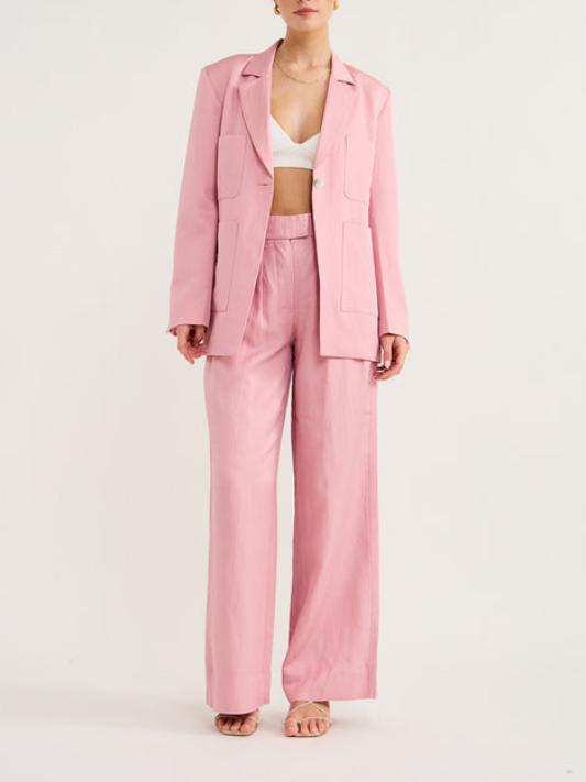 The Marlowe Blazer In Pink