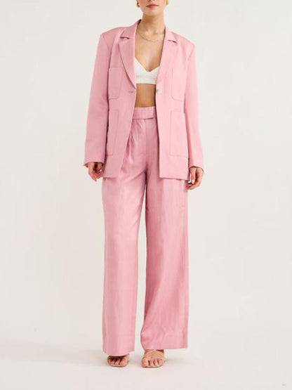 The Marlowe Blazer In Pink