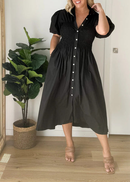 Beau Midi Dress - Black