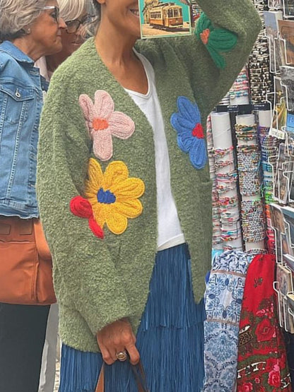 Loose Flower Cardigan