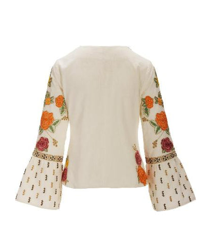 Floral Trim Jacket